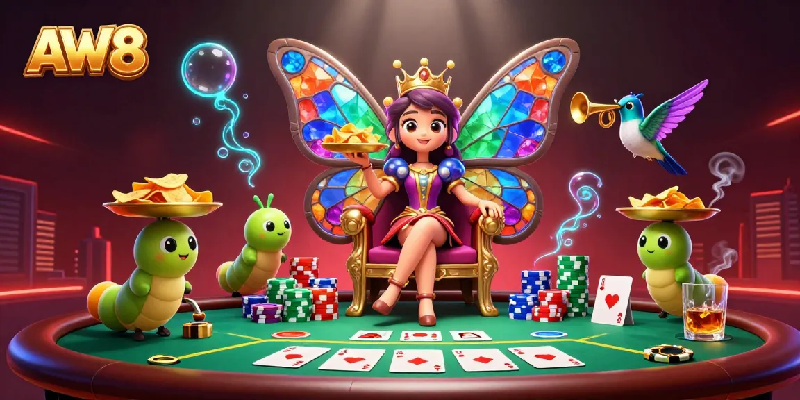 AW8 captivates players in a vibrant 3D poker fantasy world featuring a butterfly queen and dynamic gameplay.